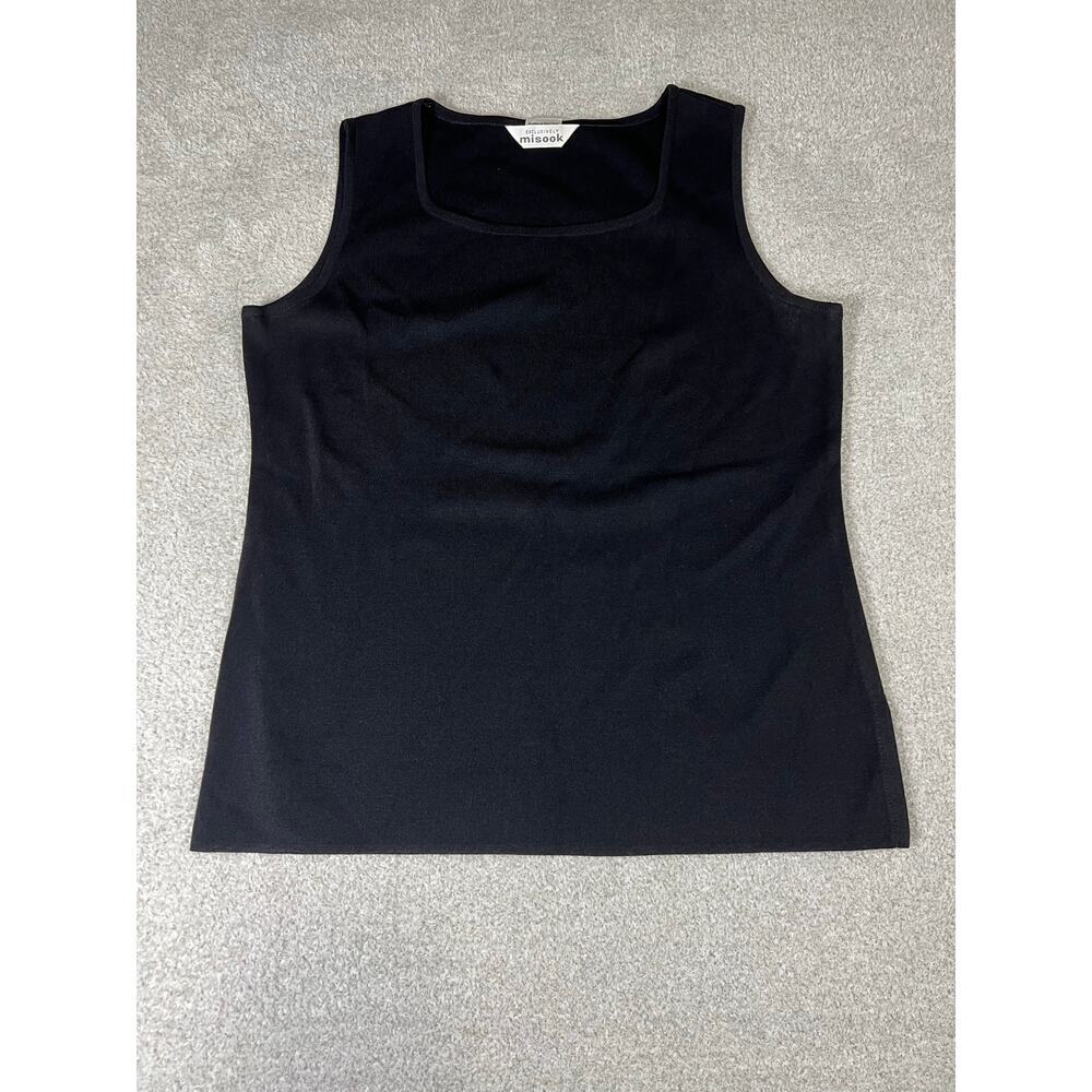 Misook Black Sleeveless Blouse‎ EUC Size Medium